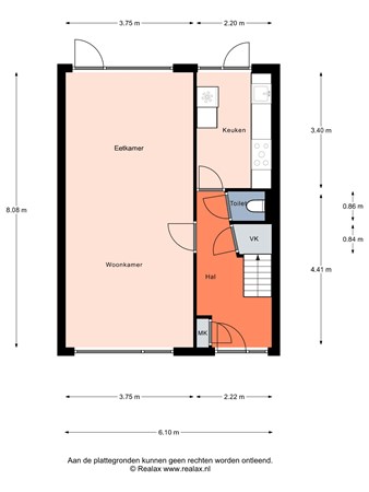 Floorplan - Beatrixlaan 21, 3871 VB Hoevelaken